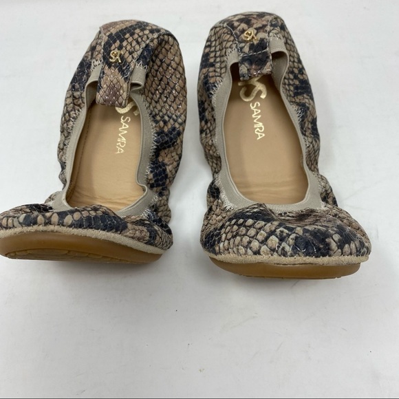 Yosi Samra Samara 2.0 - Ballerina Style snakeskin foldable flats - Picture 7 of 10